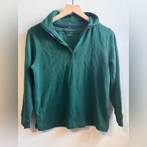 Nautica Kids 10/12 Forest Green Zip-Up Sweater